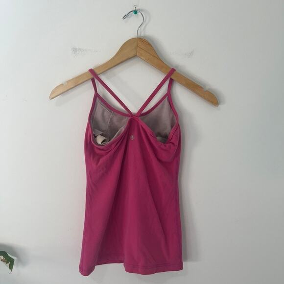 Lululemon Pink Power Y Tank Size 6 - Picture 3 of 3